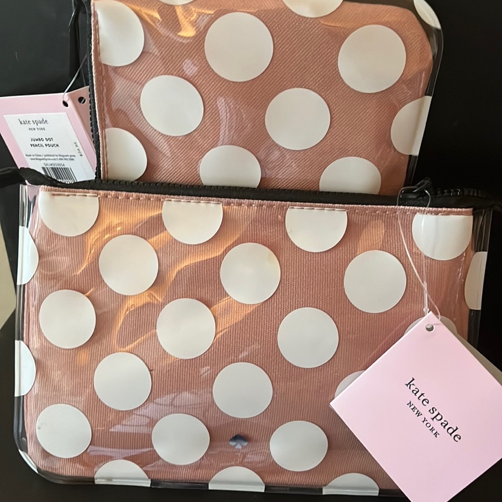 Kate Spade PENCIL POUCHES OR MAKE UP BAGS $25 each